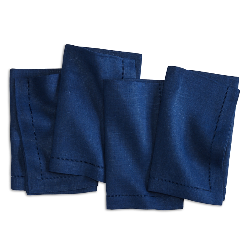 Sferra Festival Linen Dinner Napkins, Set Of 4 In Navy