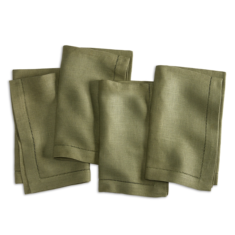 Sferra Festival 4-piece Linen Dinner Napkin Set In Sage