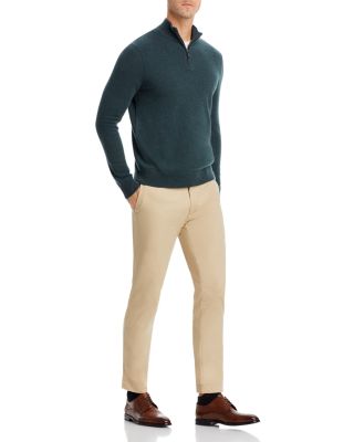 Slate Green Cashmere Quarter-Zip Sweater - Exclusive