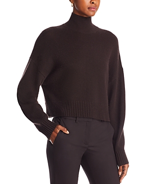 Theory Cropped Cashmere Sweater In Mink