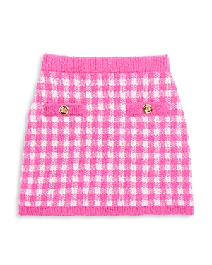 Aqua Girls' Check Mini Skirt, Little Kid, Big Kid - 100% Exclusive In Hot Pink