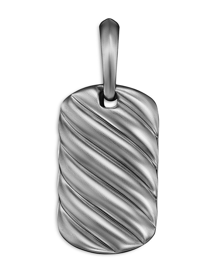 David Yurman - Sculpted Cable Tag in Sterling Silver