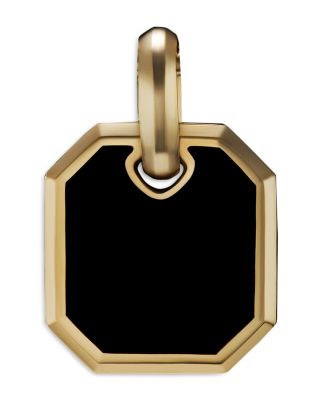 David Yurman - Men's Roman Amulet in 18K Yellow Gold with Black Onyx, 15mm