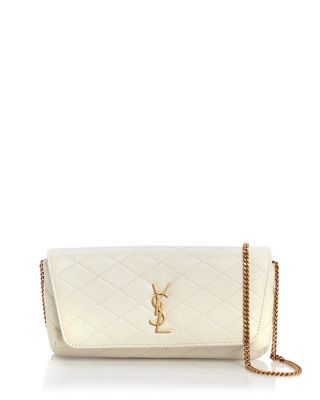 SAINT LAURENT Gaby Chain Phone Holder Bag in Quilted
