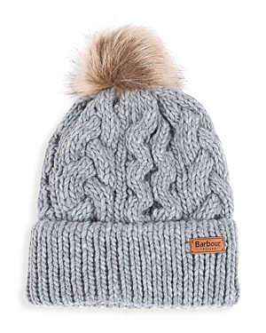 Shop Barbour Penshaw Beanie In Gray