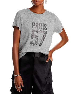 Cinq à Sept - Rhinestone Paris Cotton Tee