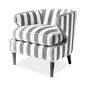 Mackenzie-childs Marquee Accent Chair In Gray
