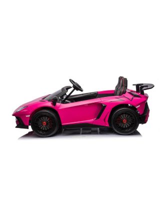 24V Lamborghini Aventador with Brushless Motor plus Differentia 2 Seater Ride-on Car - Ages 6-12