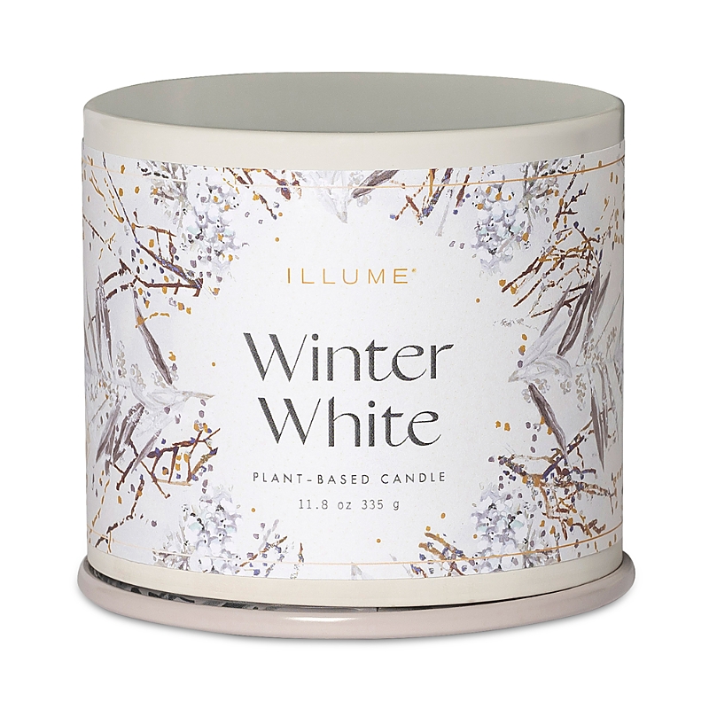 Illume Winter White Vanity Tin Candle, 11.8 Oz.