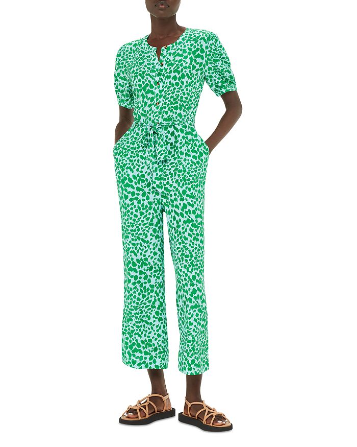 Whistles Smooth Leopard Jemma Jumpsuit Bloomingdale's