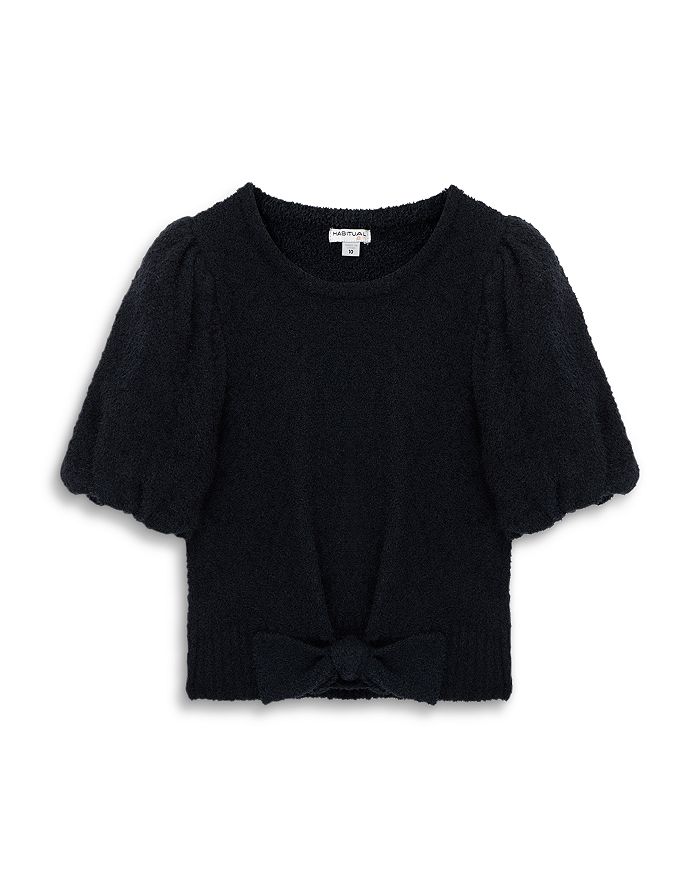 Habitual Kids Girls' Cropped Puff Sleeve Sweater - Big Kid | Bloomingdale's