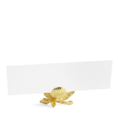 Pomegranate Gold Place Card Holders, Set of 4