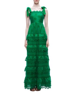 Alice and Olivia Vega Sleeveless Embroidered Maxi Dress | Bloomingdale's