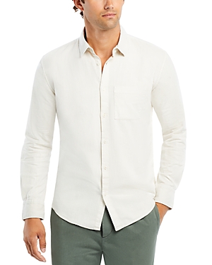 Alex Crane  Port Casual Long Sleeve Shirt In Ivory