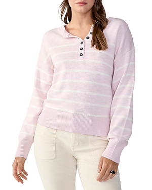 Sanctuary Casual And Chill Buttoned Sweater In Light Suglite