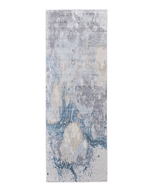 Feizy Astra Runner Area Rug, 2'10 X 7'10 In Gray/blue