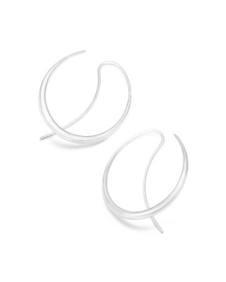 Sterling Silver Offspring Threader Hoop Earrings