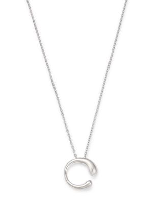Sterling Silver Mercy Small Pendant Necklace, 17.72"