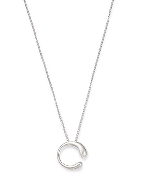 Georg Jensen Sterling Silver Mercy Small Pendant Necklace, 17.72