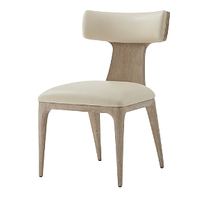 Theodore Alexander Repose Upholstered Dining Side Chair In Gray Oak
