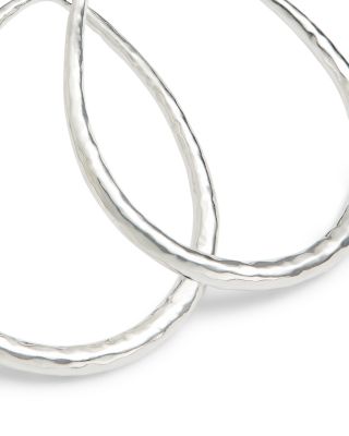 Ippolita Sterling Silver Open Teardrop Earrings with Diamonds