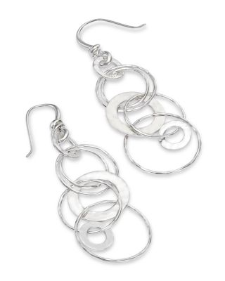 Ippolita Sterling Silver Hammered Jet Set Earrings