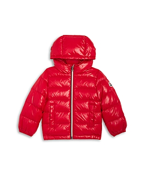 Moncler Boys' New Aubert Hooded Down Jacket - Baby, Little Kid In Red