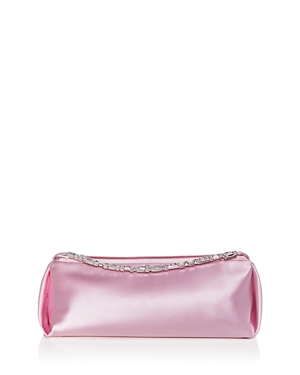 Alexander Wang Marquess Large Stretched Satin Top Handle Bag In Light Pink/silver