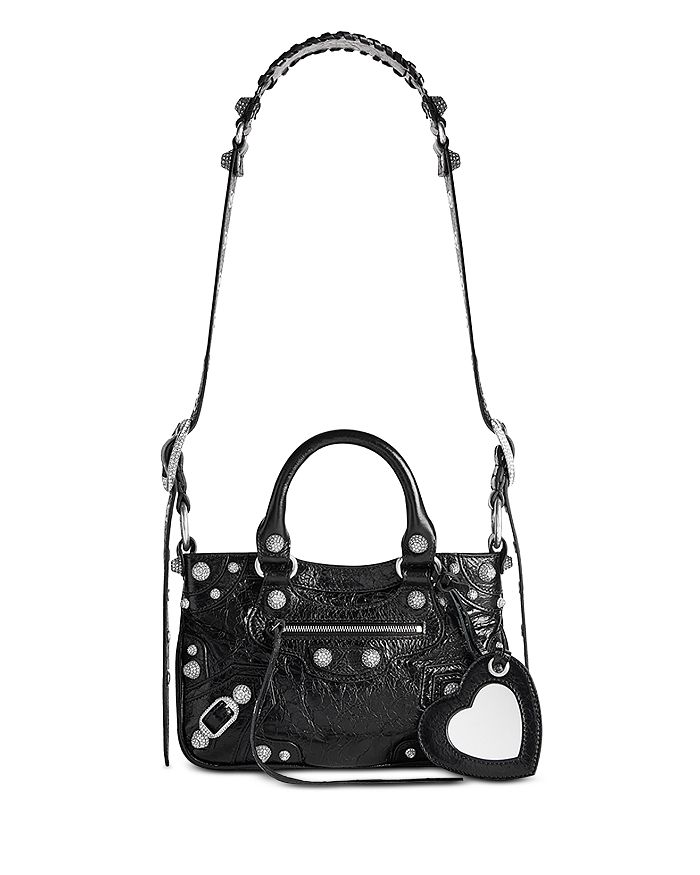 Balenciaga Neo Cagole Small Embellished Leather Tote | Bloomingdale's