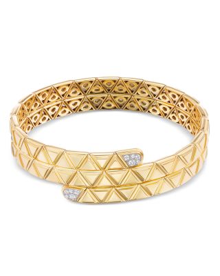 Marina B 18K Yellow Gold Triangolini Diamond Coil Bracelet | Bloomingdale's