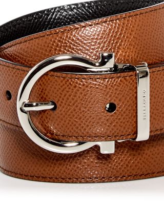 Men's Gancini Buckle Reversible Leather Belt