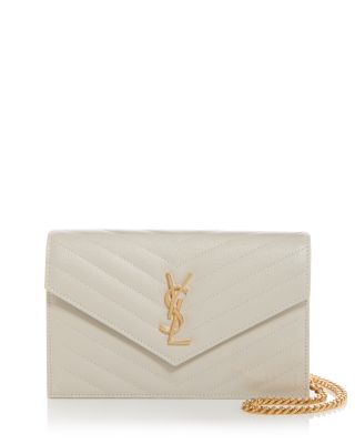 Cassandre Envelope Chain Wallet in Grain De Poudre Leather