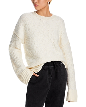 3.1 Phillip Lim / フィリップ リム Wool Float Jacquard Oversized Sweater In Ivory