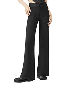DL1961 - Hepburn High Rise Wide Leg Jeans in Black Coated