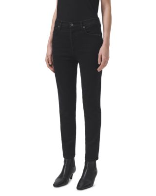 AGOLDE - Nico High Rise Slim Fit Skinny Jeans in Spirit
