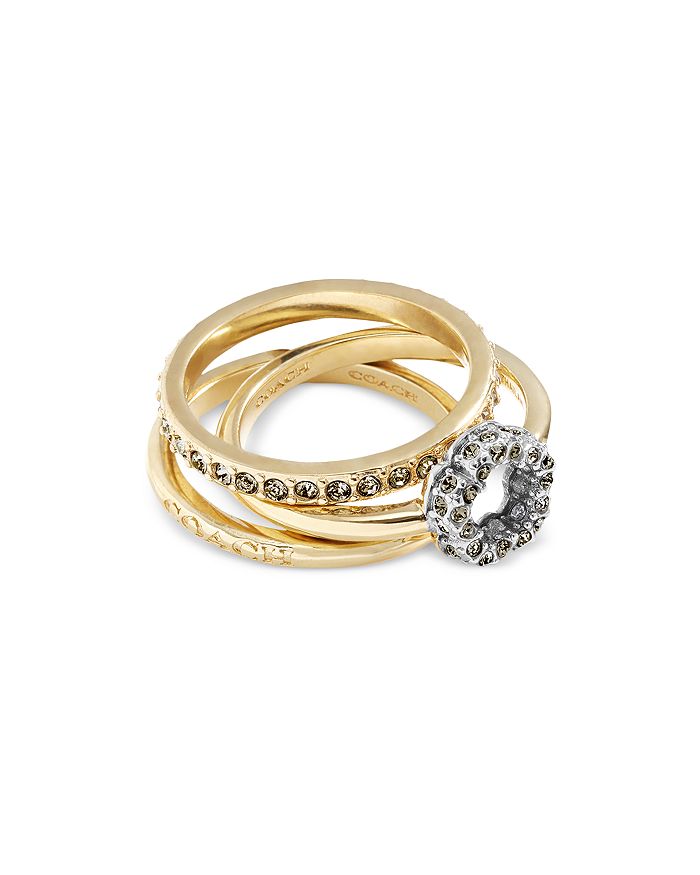 Coach rose gold discount ring