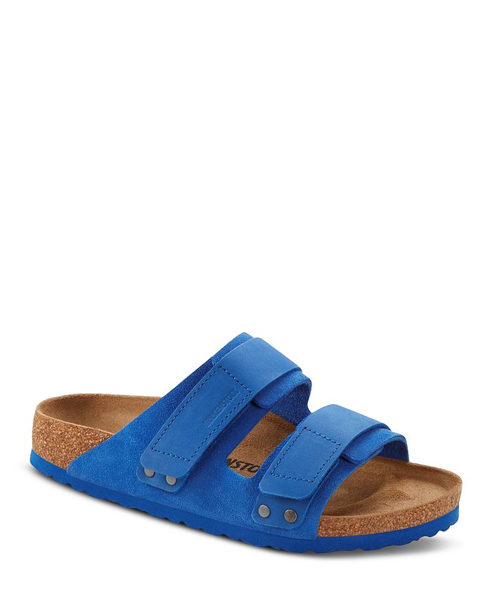 Shop Birkenstock Men's Uji Slip On Sandals In Ultra Blue