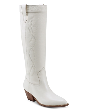 Marc Fisher Ltd Women's Edania Pull On Dress Boots In Ivory
