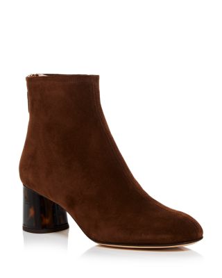 AGL - Women's Veta Back Zip Block Heel Booties