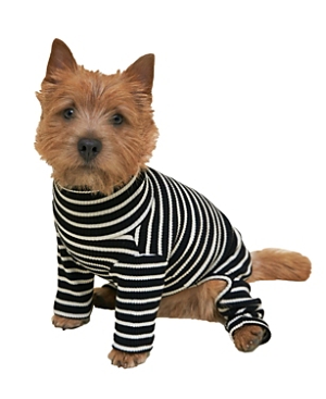 Little Beast Cafe In Paris Onesie For Dogs In Black And White