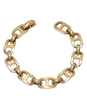 Bloomingdale's Domed Mariner Link Bracelet in 14K Yellow Gold