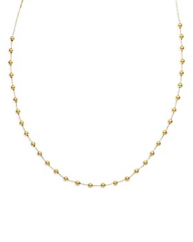 Bloomingdale's -  Bead Station Collar Necklace in 14K Yellow Gold, 18"