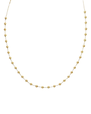 Bloomingdale's Bead Station Collar Necklace In 14k Yellow Gold, 18"