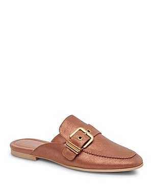 Dolce Vita Women's Santel Buckled Slip-on Mule Flats In Copper Metallic