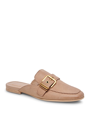 Shop Dolce Vita Women's Santel Buckled Loafer Mules In Taupe Leather