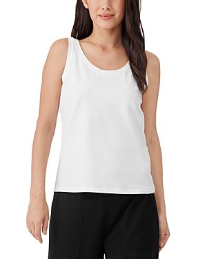 EILEEN FISHER SCOOP NECK SLIM FIT TANK