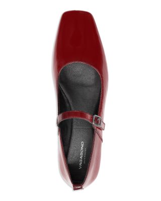 Women's Delia Square Toe Ankle Strap Flats