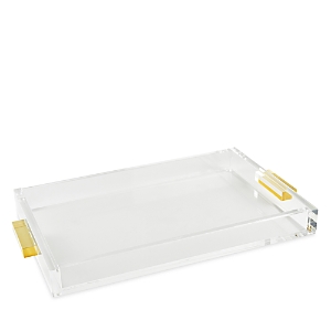 Shop Tizo Clear Tray With Gold Handles