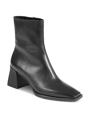 Vagabond Heda Leather Ankle Boots In Black