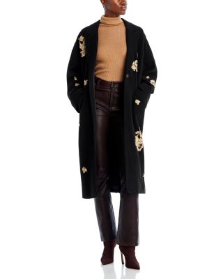 Cinq à Sept - Rose Embroidered Gravis Coat